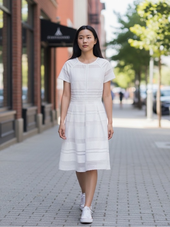Cremieux Dresses & Skirts - Cremieux A-Line Ryan Dress Botanic Bouquet White Womens Size Medium New w/ Tags